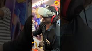 😜Funny virtual reality game reaction 😀 vrworld velankanni funny comedy trending vrgamingfun [upl. by Koran435]