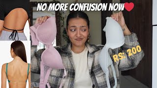 What Bra to wear under Every Tops Dresses✨😍❤️ bra under 200Rs Yashasvi Rajpoot [upl. by Ehcar]