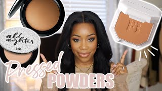 BEST PRESSED POWDERS FOR BROWN amp DARK SKIN  SKIN PREP TIPS  NO FLASHBACK  Andrea Renee [upl. by Annoed406]