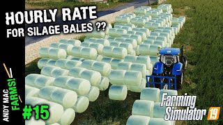 How profitable are grass silage bales in FS19 Profit analysis on Dads Farm  Part 15 [upl. by Hagi]