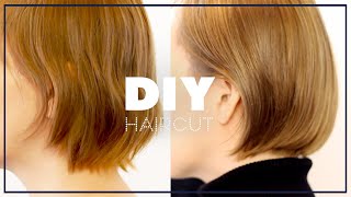 もっさりショートヘアをセルフカットでミニボブにする世界一簡単な方法【DIY】【３ステップ編】 [upl. by Juno38]