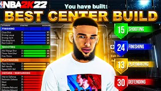 BEST CENTER BUILD ON NBA 2K22 CURRENT GEN MOST OVERPOWERED BUILD ON NBA 2K22 CURRENT GEN [upl. by Meggie]