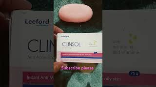 Clinsol anti acni soap short video [upl. by Ainnos875]