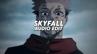 skyfall  adele slowed「 edit audio 」 [upl. by Eelarbed]