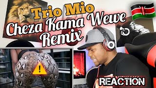 Trio Mio Cheza Kama Wewe Remix ft Mejja x Exray x Nelllythegoon REACTION [upl. by Asaret]