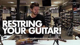 Strings Direct TV  How To Restring Your Guitar  No Slippage No Issues [upl. by Ahsien]