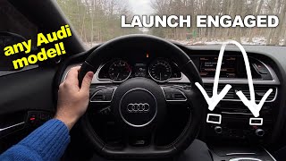 How to Engage Audi Launch Control [upl. by Wanyen]