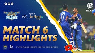 Match 06  Kandy Falcons vs Jaffna Kings  LPL 2022 [upl. by Mehta733]