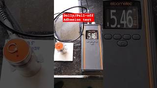 Pulloff Adhesion test  ASTM D4541  Dolly test  Coating Test shortsfeed ytshorts dollytest [upl. by Bortz885]