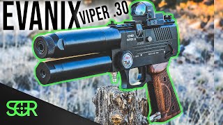 More POWER NEW EVANIX VIPER 30 CAL PUNCHES A BIGGER HOLE [upl. by Haerb]