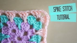 CROCHET Granny Spike Stitch tutorial  Bella Coco [upl. by Ialda214]