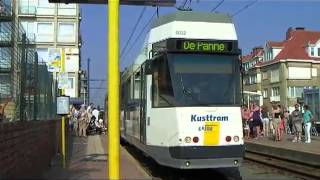 KUSTTRAM 2012 De Lijn WVl OOSTENDE Station  DE PANNE by CRIDEL [upl. by Dearr592]