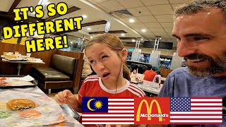 AMERICANS Try MCDONALDS in MALAYSIA for the FIRST TIME 🇲🇾  Mukbang [upl. by Anorahs]