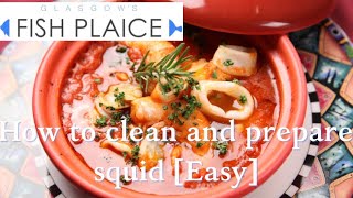 How To Clean Squid Easy [upl. by Neerehs]