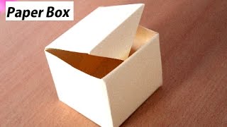 DIY  How To Make Paper Box That Opens And Closes  Paper Gift Box Origami [upl. by Sollars]