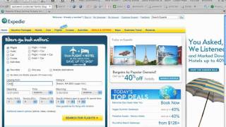 Selecting Flights on Expedia [upl. by Hunter]