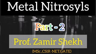 Metal Nitrosyl Complexes Part II Bonding Different Modes IR Spectroscopy of MNO  EAN [upl. by Triplett]