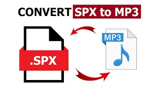 How to Convert SPX File into MP3 Audio File  Free Online Tool [upl. by Audris19]