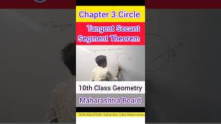 Tangent Secant Segment Theorem Chapter 3Circle 10th Class Geometry vasaivirar [upl. by Julis454]