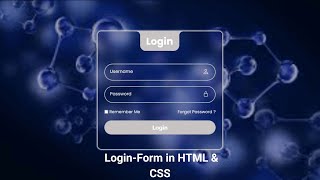 CREER UN FORMULAIRE DE CONNEXION EN HTML ET CSS [upl. by Camilo]