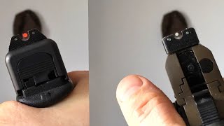 Trijicon HD Night Sights vs TruGlo Tritium Pro Night Sights [upl. by Caylor]