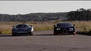 1200 HP Bugatti Veyron Vitesse vs Koenigsegg Agera R x 4 races [upl. by Paule941]