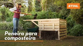 Como construir uma peneira para composteira [upl. by Omik]