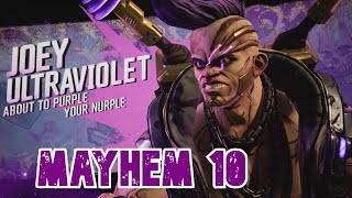 HOW to DEFEAT JOEY ULTRAVIOLET Cartel Boss on MAYHEM 10TVH Borderlands 3 [upl. by Tatiana752]