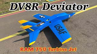 RC Plane Deviator DV8R PCM Model RAM 750 Turbine jet [upl. by Esaertal]