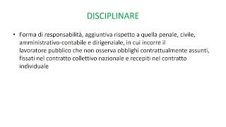 LA RESPONSABILITA AMMINISTRATIVA DEI DIPENDENTI PUBBLICI [upl. by Cung]