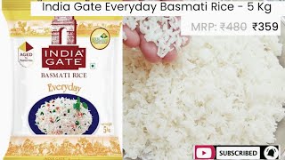 India Gate Everyday Basmati Rice Review amp Recipe [upl. by Kcirdek667]