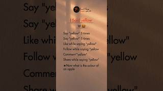 I Said yellow😭☠️ shorts shortsfeed tranding quotestranding foryou bts bff [upl. by Uhile]