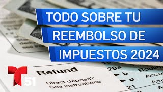 Reembolso de impuestos 2024 ¿Cuánto tardará en llegar y cómo verificar el estatus [upl. by Eerrehc]