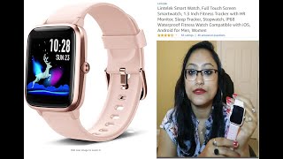 LINTELEK SMART WATCHUNBOXING AND REVIEW Watch Compatible with iOS Android for Men Women [upl. by Imak]