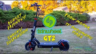 isinwheel GT2 Electric Scooter  Budget Friendly POWERFUL amp Fun [upl. by Enelyw]