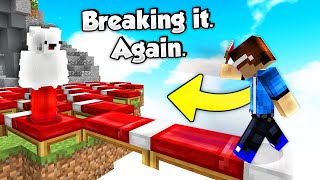 BedlessNoob said I couldn’t BREAK his Bedwars Server AGAIN [upl. by Notac]