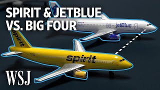 Big Five Airline How a Merged JetBlueSpirit Could Compete  WSJ [upl. by Em]