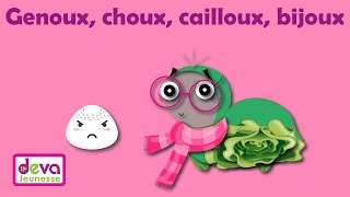 Genoux Choux Hiboux Cailloux Bijoux Terminaisons en X ⒹⒺⓋⒶ Scolaire [upl. by Thrift459]