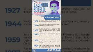 80 aniversario del natalicio del Cro líder estudiantil y revolucionario Casimiro Sotelo Montenegro [upl. by Urbannai]