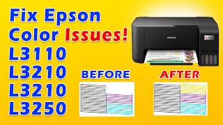 How to Fix Ink Issues on Epson L3210 L3250 L3110 L3150 and Similar Models  Easy Solution [upl. by Whiney]