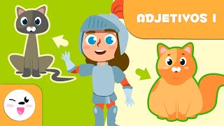 LOS ADJETIVOS 🐭 Animales 🐘 Vocabulario para niños 🐢🐆 Episodio 1 [upl. by Kin]