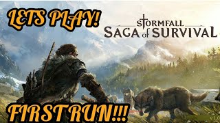 Stormfall  Saga of Survival Ep 01 Starting out Gameplay building a base [upl. by Sibeal]