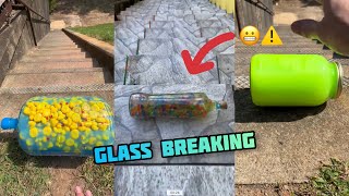 Crushing Crunchy amp Soft Things  Breaking glass bottles ⚠️😬 Compilation asmr 05 satisfying [upl. by Anaer]