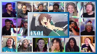 Konosuba Season 1 Episode 1 Reaction Mashup [upl. by Ttej]