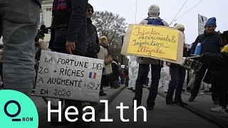 AntiGreen Pass Protests in France [upl. by Ahsiela631]