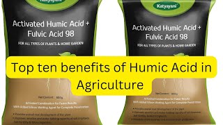 Top ten benefits of Humic Acid in Agriculture [upl. by Undine]