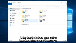 Cara Mengubah Tampilan Akses Cepat Default File Explorer Di Windows 10 [upl. by Adnauqaj]