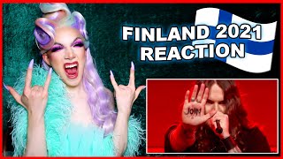 Finland  Eurovision 2021 Reaction  Blind Channel  Dark Side [upl. by Thaine805]