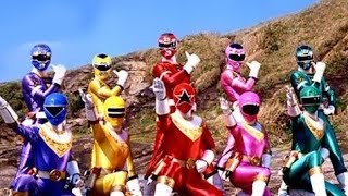 Carranger Vs Ohranger Henshin amp Roll Call [upl. by Sualohcin133]