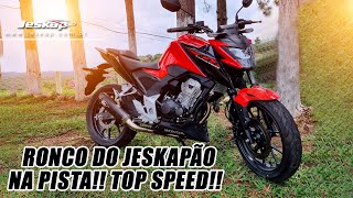 CB TWISTER 300 RONCANDO FORTE C JESKAPÃO E MANDANDO UM TOP TOP SPEED MONSTRO [upl. by Bullis374]